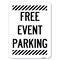 Signmission Free Event Parking Heavy-Gauge Aluminum Rust Proof Parking Sign, 18" x 24", A-1824-23945 A-1824-23945 - alternate 1